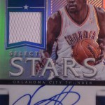 Kevin Durant 2012-13 Select Stars Prizm Autographed Jersey Refractor #/49
