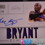 Kobe Bryant 2012-13 National Treasures Timelines Autographed Jersey