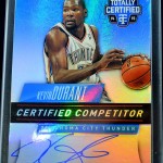 2014-15 Kevin Durant Totally Certified Competitor Autograph Mirror Prizm