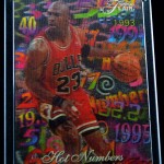 1995-96 Michael Jordan Flair Hot Numbers  – Rare 3D Insert
