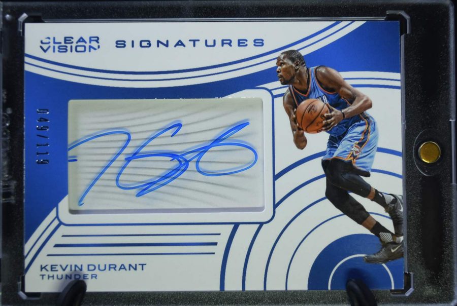 Kevin Durant 2015-16 Panini Clear Vision Signatures /119